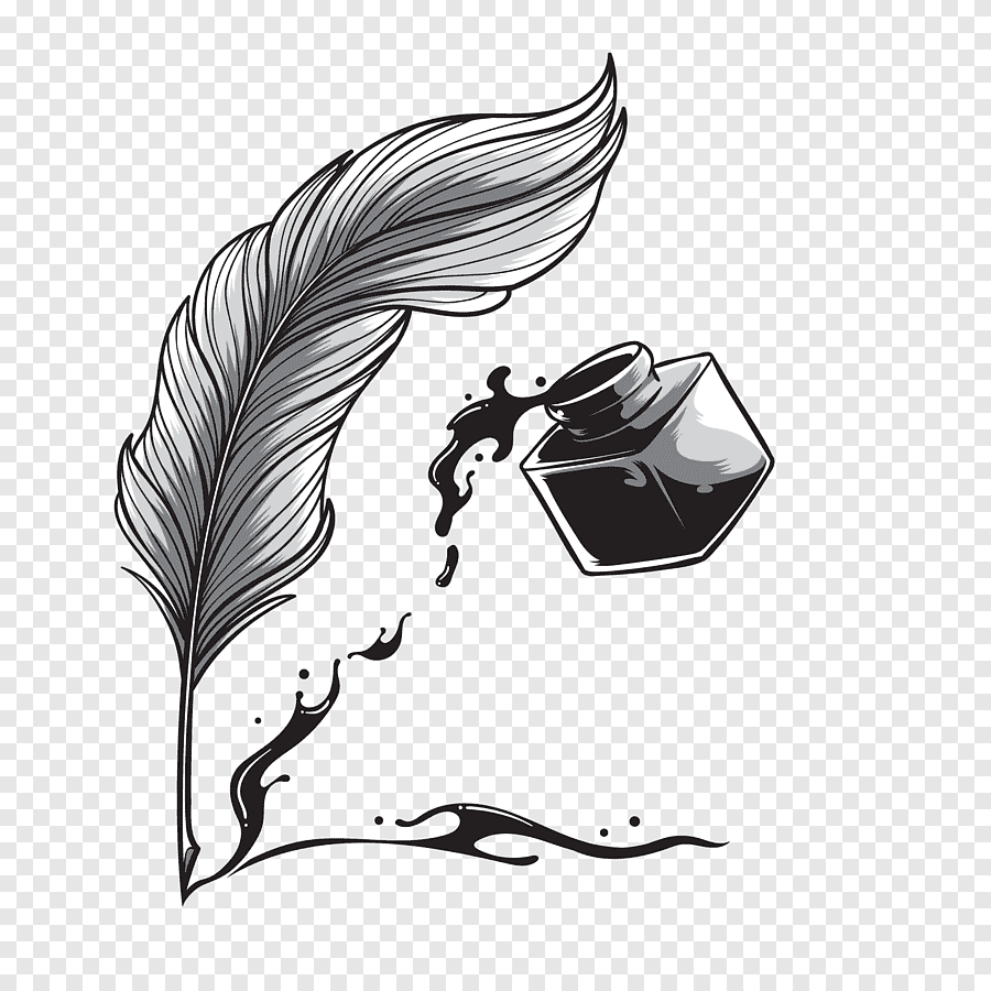 Quill and ink illustration